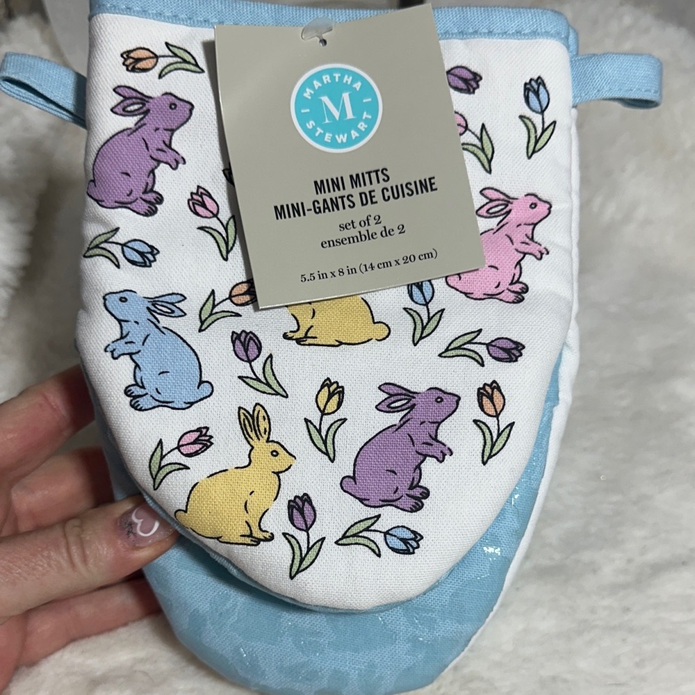 Martha Stewart Easter bunny mini mitts